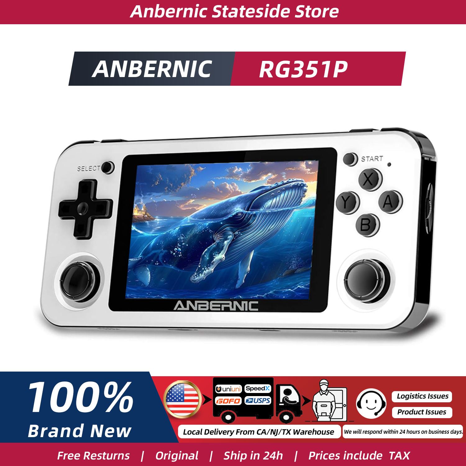 Retro Gaming Anbernic - Konsol Game Retro Genggam ANBERNIC RG351P