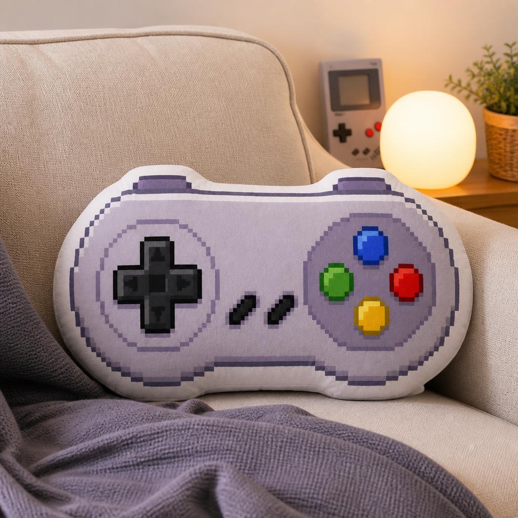 Retro Gaming Lounge - Bantal Boneka Lucu Bentuk Joystick Retro