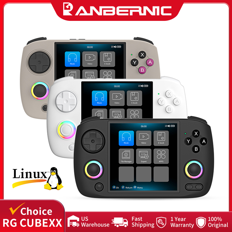 Retro Gaming Anbernic - Konsol Game Genggam ANBERNIC RG CubeXX