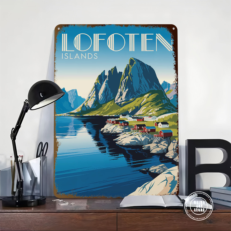 Poster Tekstur Cetak 3D Pulau  - Retro Gaming Island ulasan dan harga