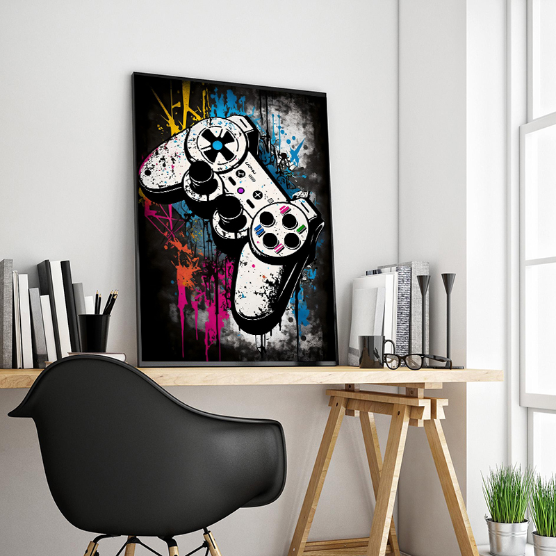 Kontroler Game Graffiti Warna- - Retro Gaming Headset ulasan dan harga