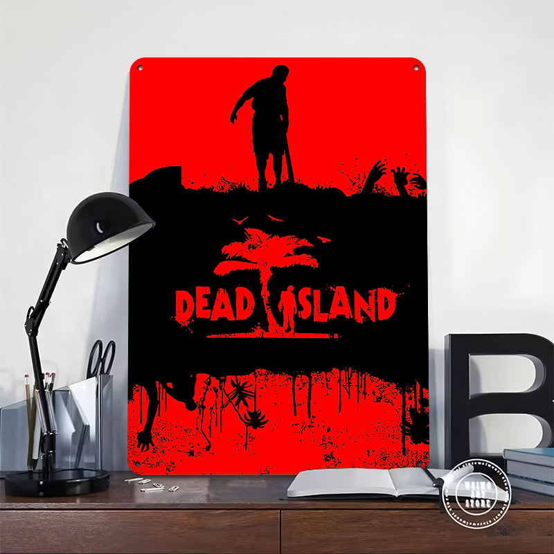 Poster Logam Bertekstur 3D Per - Retro Gaming Island ulasan dan harga