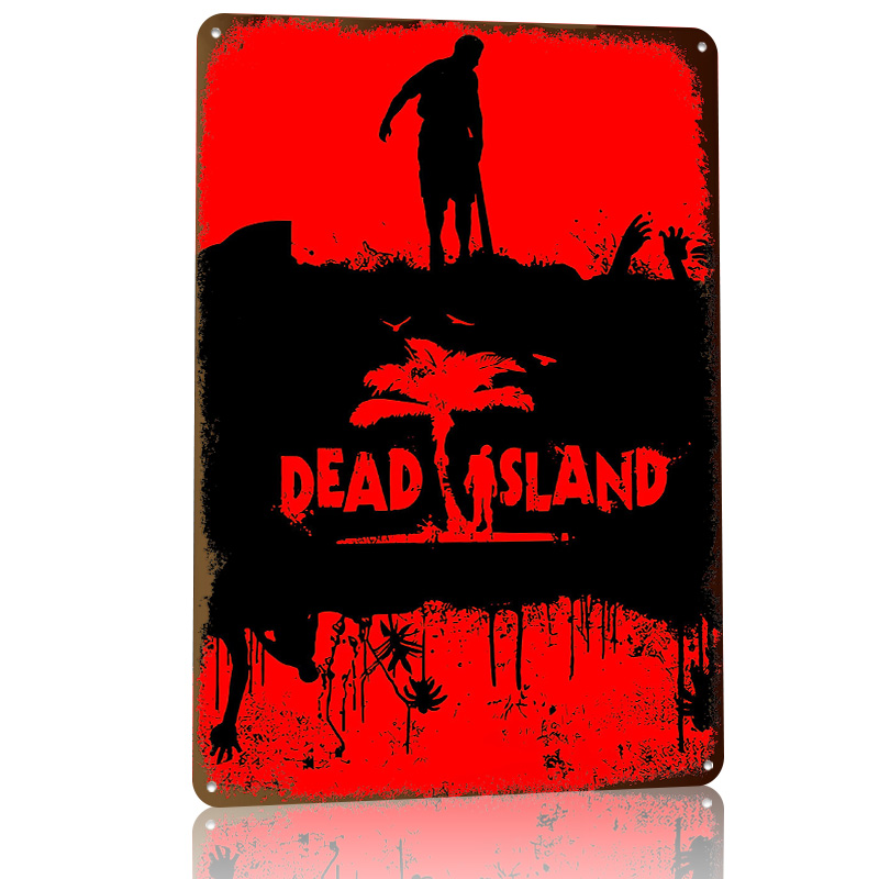 Poster Logam Bertekstur 3D Per - Retro Gaming Island ulasan dan harga