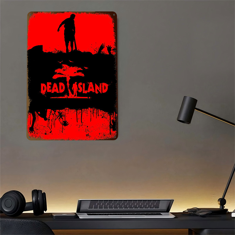 Poster Logam Bertekstur 3D Per - Retro Gaming Island ulasan dan harga