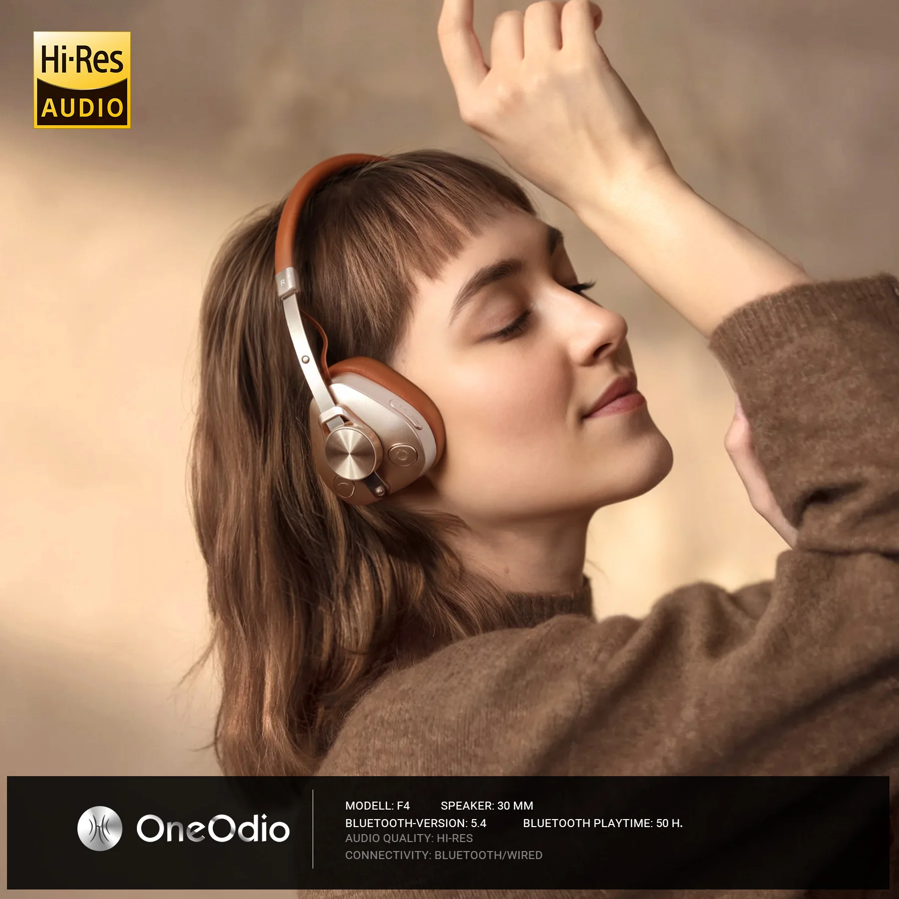 Oneodio F4 Headphone Bluetooth - Retro Gaming Headset ulasan dan harga