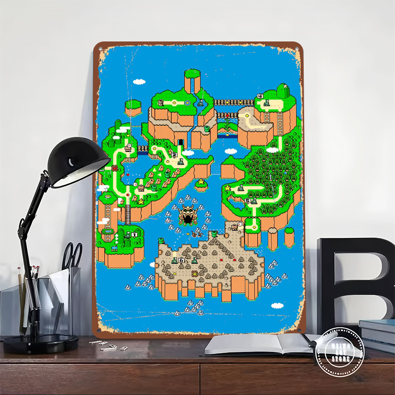 Poster Logam Dinosaur Land, Se - Retro Gaming Island ulasan dan harga