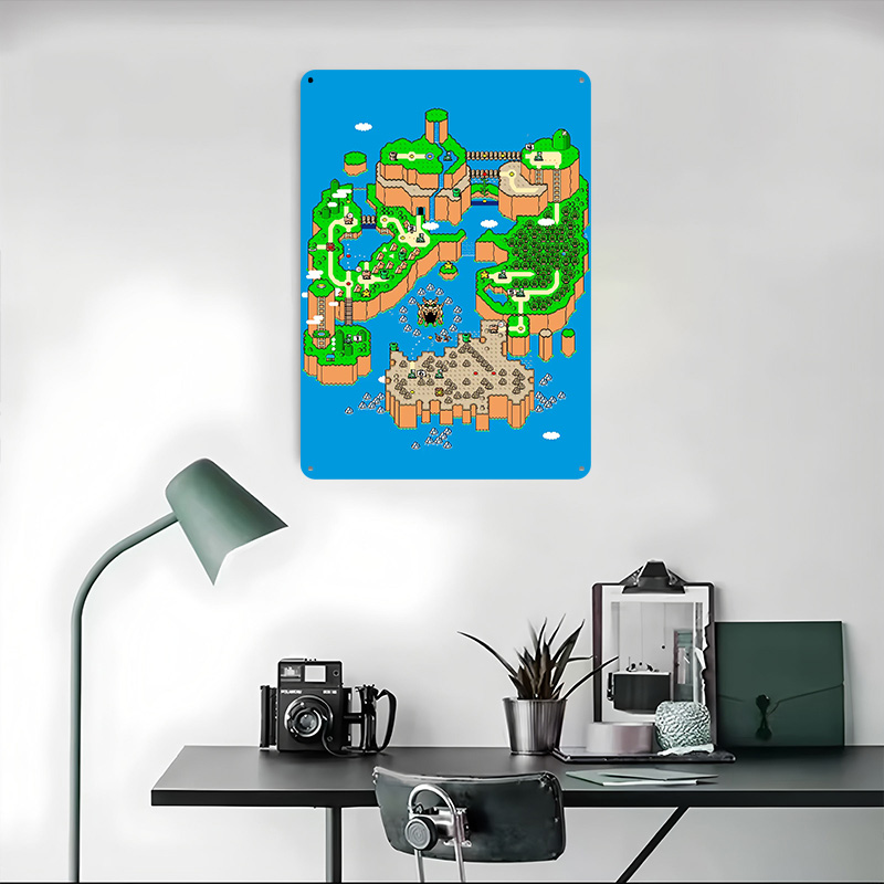 Poster Logam Dinosaur Land, Se - Retro Gaming Island ulasan dan harga