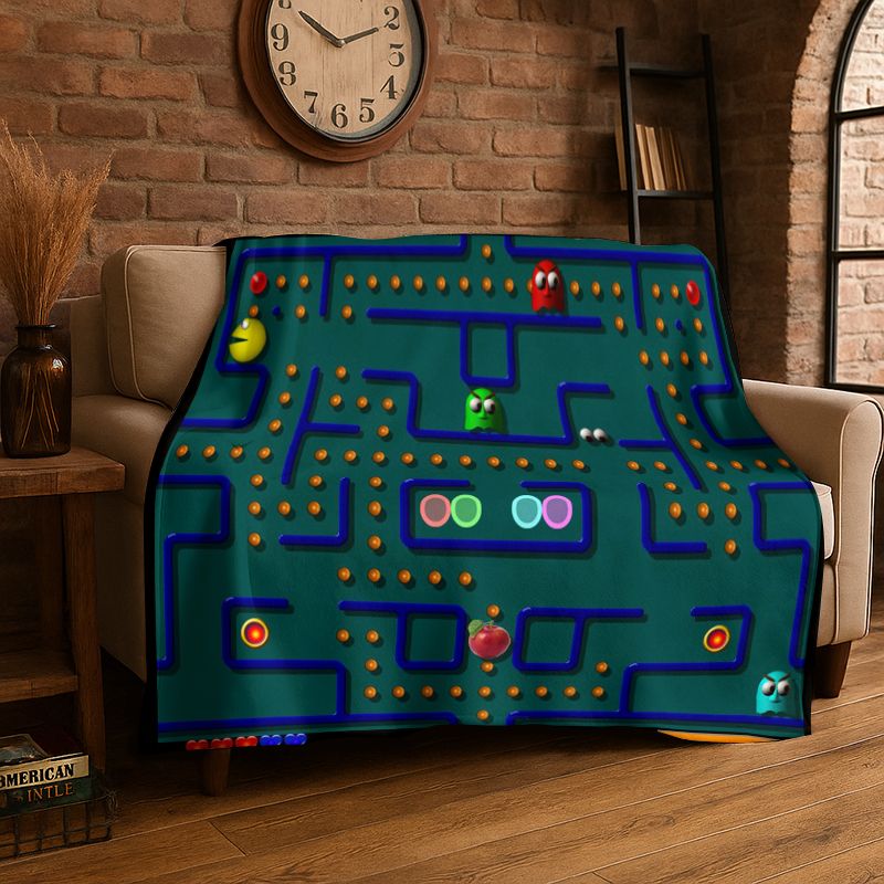 Selimut Lembut Flanel Retro P- - Retro Gaming Lounge ulasan dan harga