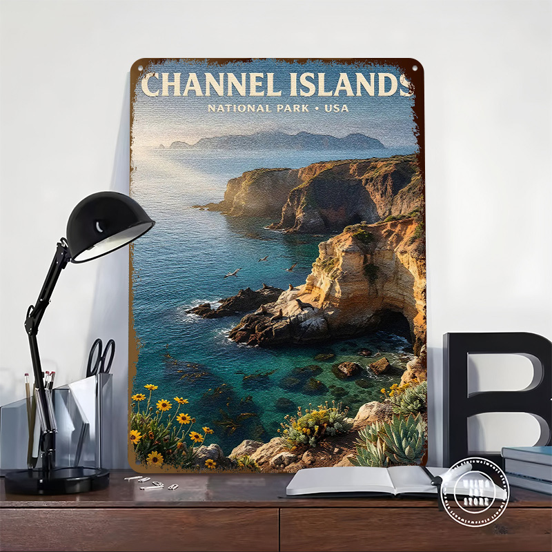 Poster Logam Taman Nasional Ch - Retro Gaming Island ulasan dan harga