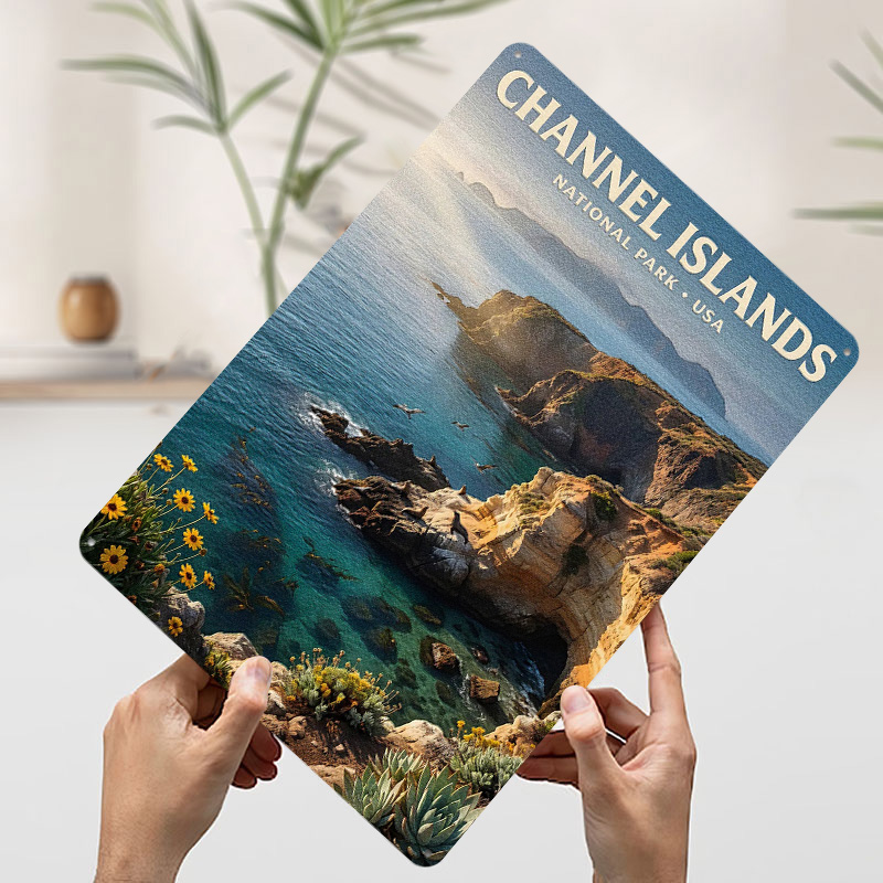 Poster Logam Taman Nasional Ch - Retro Gaming Island ulasan dan harga