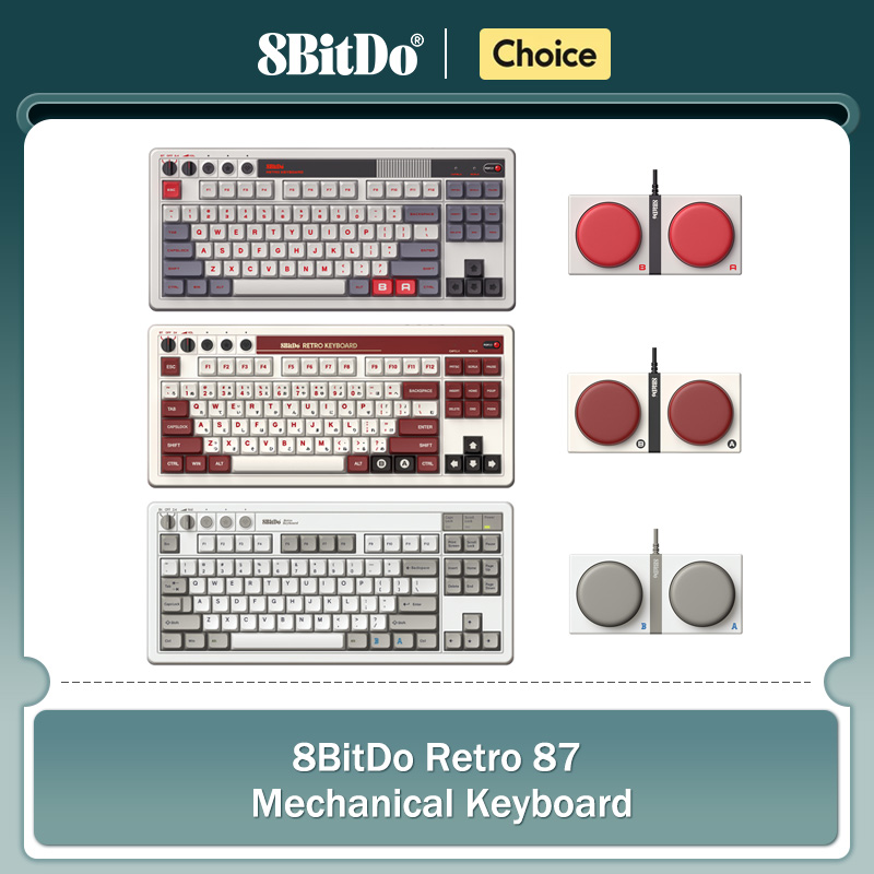 Keyboard Mekanis Retro 8Bitdo, - Retro Gaming For Windows ulasan dan harga