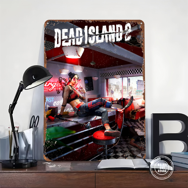 Poster Cetak Seni Game Dead Is - Retro Gaming Island ulasan dan harga