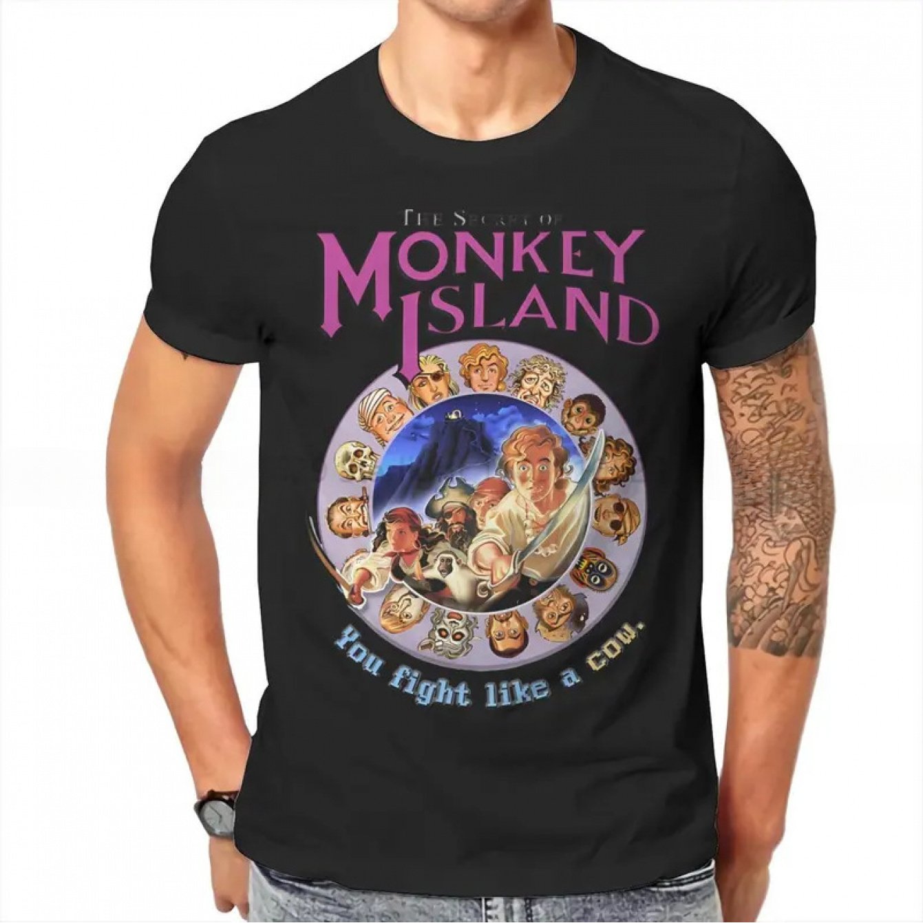 Kaos Gaming Vintage Men's Secr - Retro Gaming Island ulasan dan harga