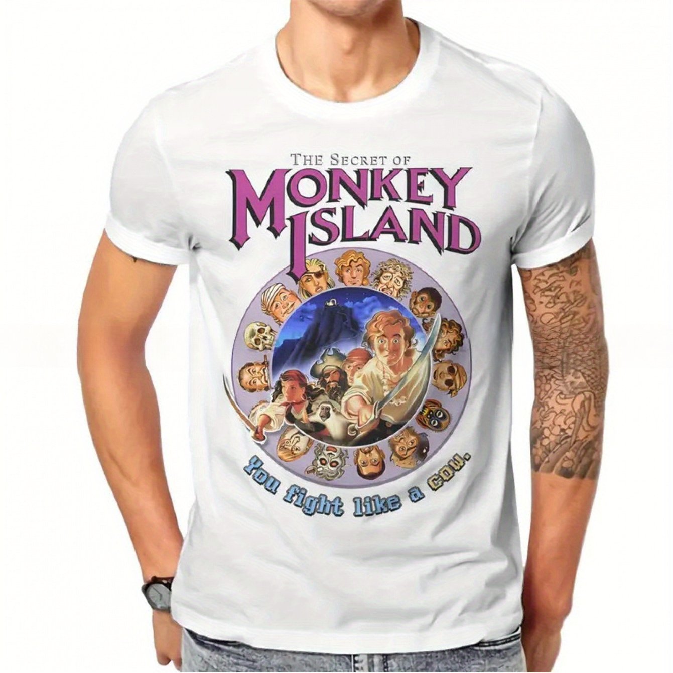 Kaos Gaming Vintage Men's Secr - Retro Gaming Island ulasan dan harga